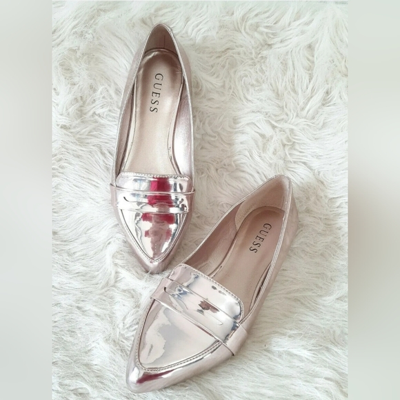 Guess Womens Pink Metalic Flats - Picture 6 of 6